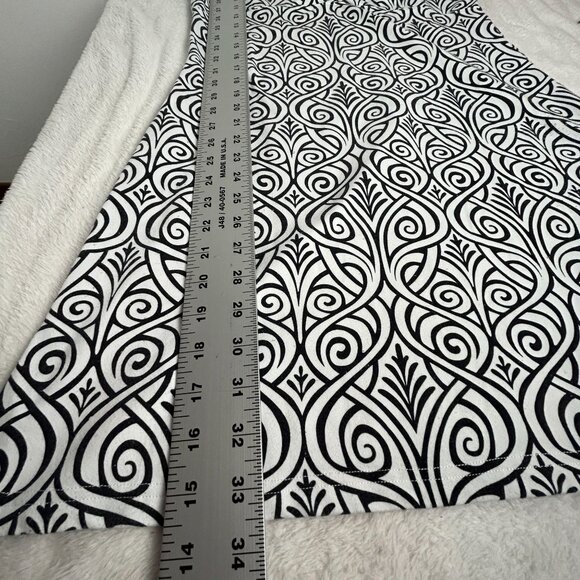 Title Nine Womens Black & White Printed Cap Sleeve Active Dress Medium Stretch - Picture 8 of 8